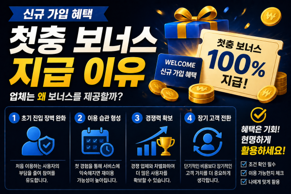 첫충 보너스 지급 이유 토토왕국